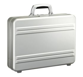 Zero Halliburton slimline large-briefcase 4" silver