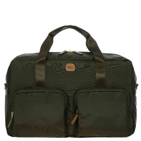 Brics X-travel soft holdall w/front pockets-Olive